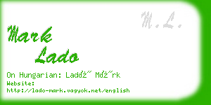 mark lado business card